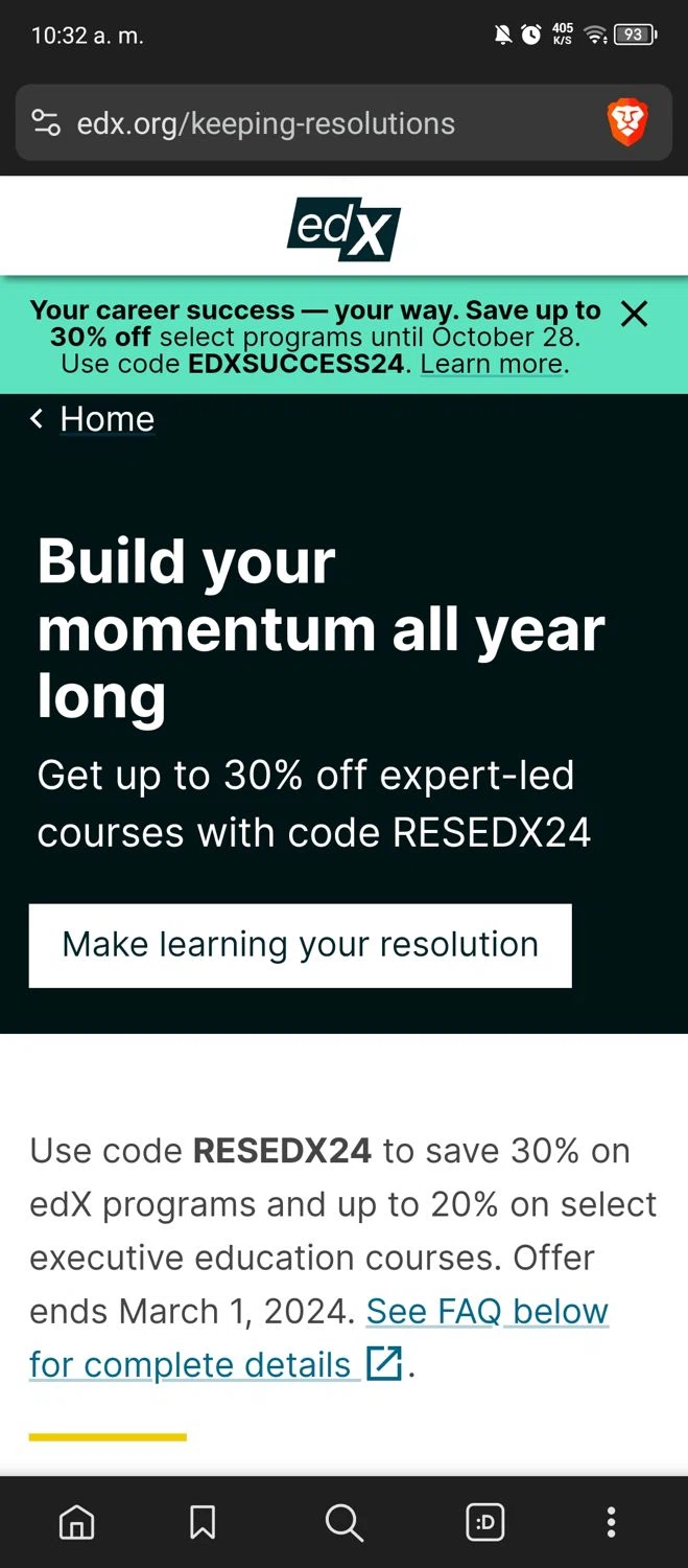 how to use edX coupons