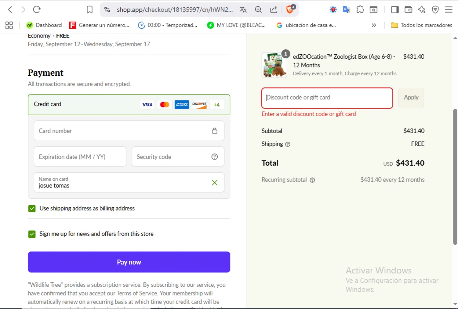 edZOOcation™ discount code screenshot showing code EDZOOJFINGER applied at edZOOcation™ checkout page. Uploaded by SimplyCodes community member VoucherFalcon3942 on Sep 4, 2025
