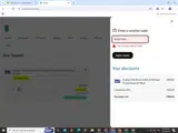 EE Store coupon verification screenshot