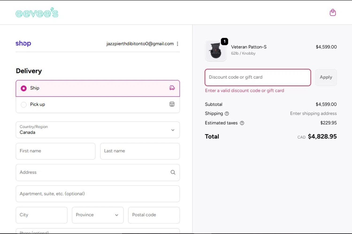 eevees discount code screenshot showing code EPBF20 applied at eevees checkout page. Uploaded by SimplyCodes community member RebatePilot8693 on Nov 29, 2025