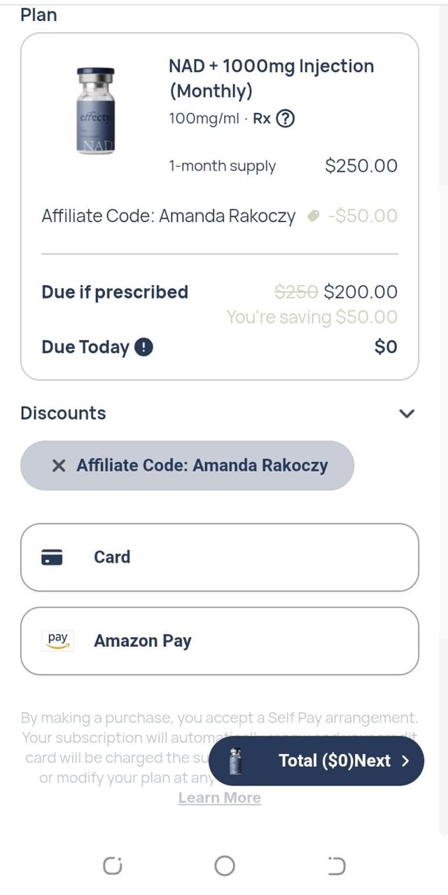 Effecty checkout page showing Effecty discount code box | Screenshot taken by SimplyCodes community member on Jun 2, 2025