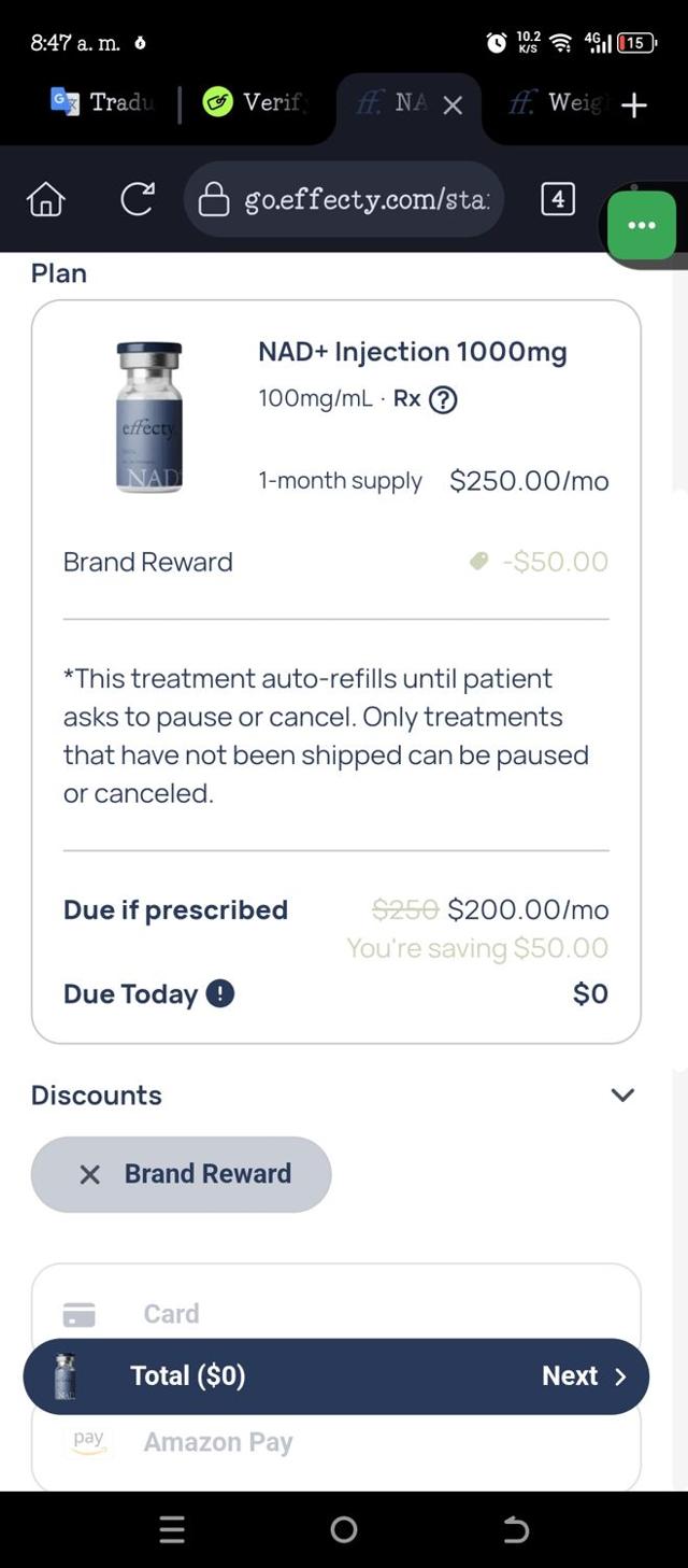 Effecty checkout page showing Effecty discount code box | Screenshot taken by SimplyCodes community member on Jul 25, 2025