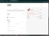 Effie's Homemade coupon verification screenshot
