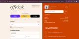 EffyDesk coupon verification screenshot