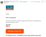 RNF25 coupon verification screenshot
