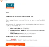 RNF25 coupon verification screenshot