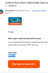 RNF30 coupon verification screenshot