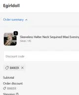 BIKKER coupon verification screenshot