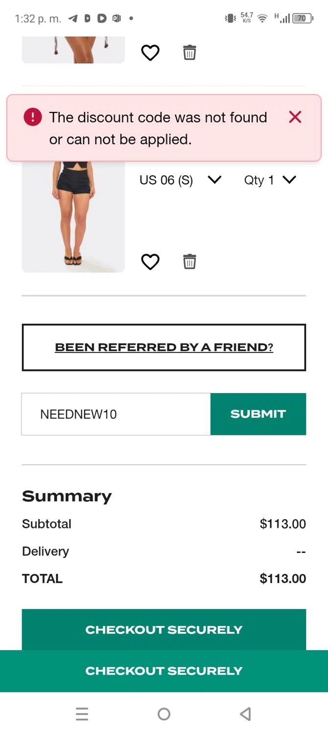 Ego Shoes coupon code screenshot showing code NEEDNEW10 applied at Ego Shoes checkout page. Uploaded by SimplyCodes community member coromotopalmar on Aug 14, 2025