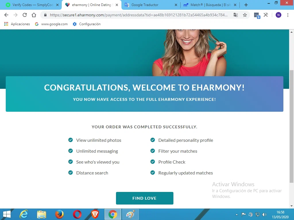 how to use eHarmony coupons