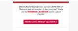 INSIDER-CLEARANCE coupon verification screenshot