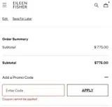 fresh25 coupon verification screenshot
