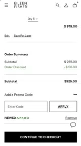 NEW50 coupon verification screenshot