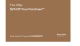 SUMMER25 coupon verification screenshot
