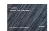 CRISP25 coupon verification screenshot