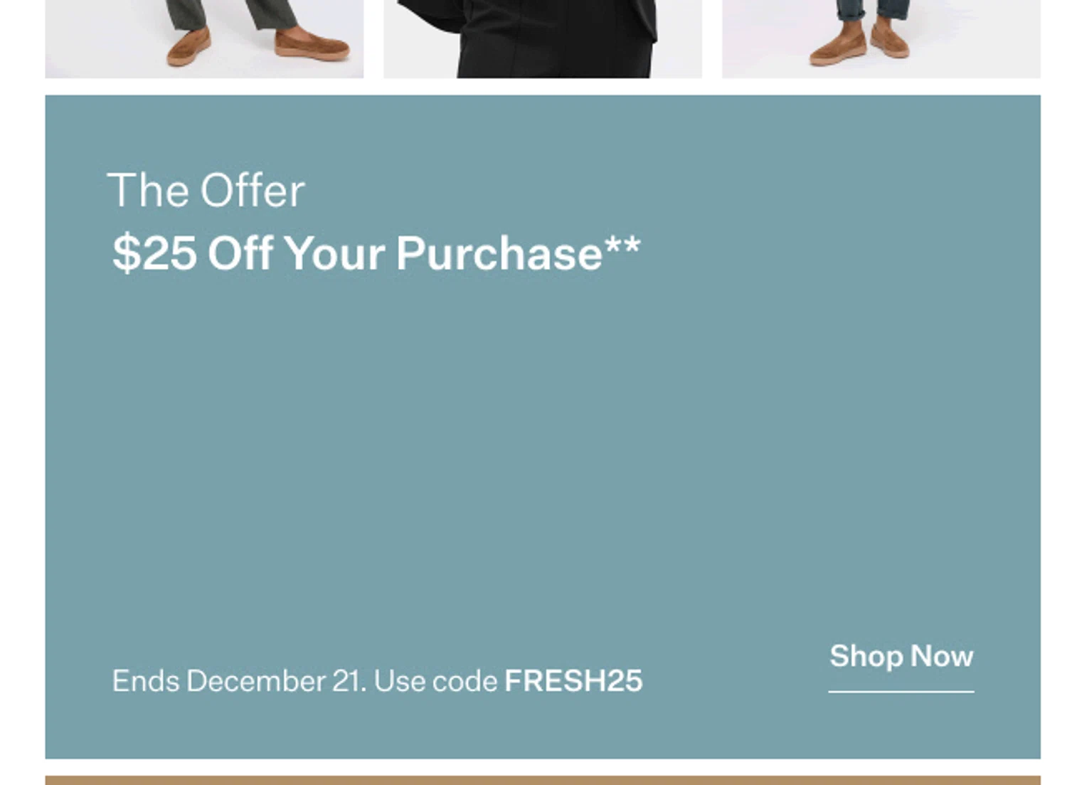 Eileen Fisher promo code screenshot showing code FRESH25 applied at Eileen Fisher checkout page. Uploaded by SimplyCodes community member valeriaantonieta on Dec 16, 2025