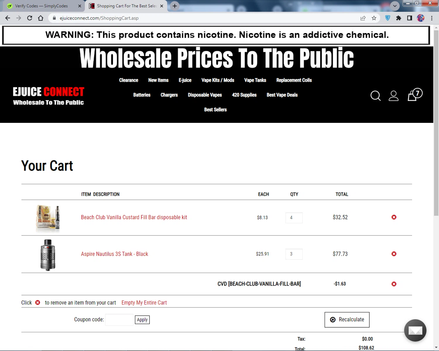 EJuice Connect Promo Codes 20 Off May 2024