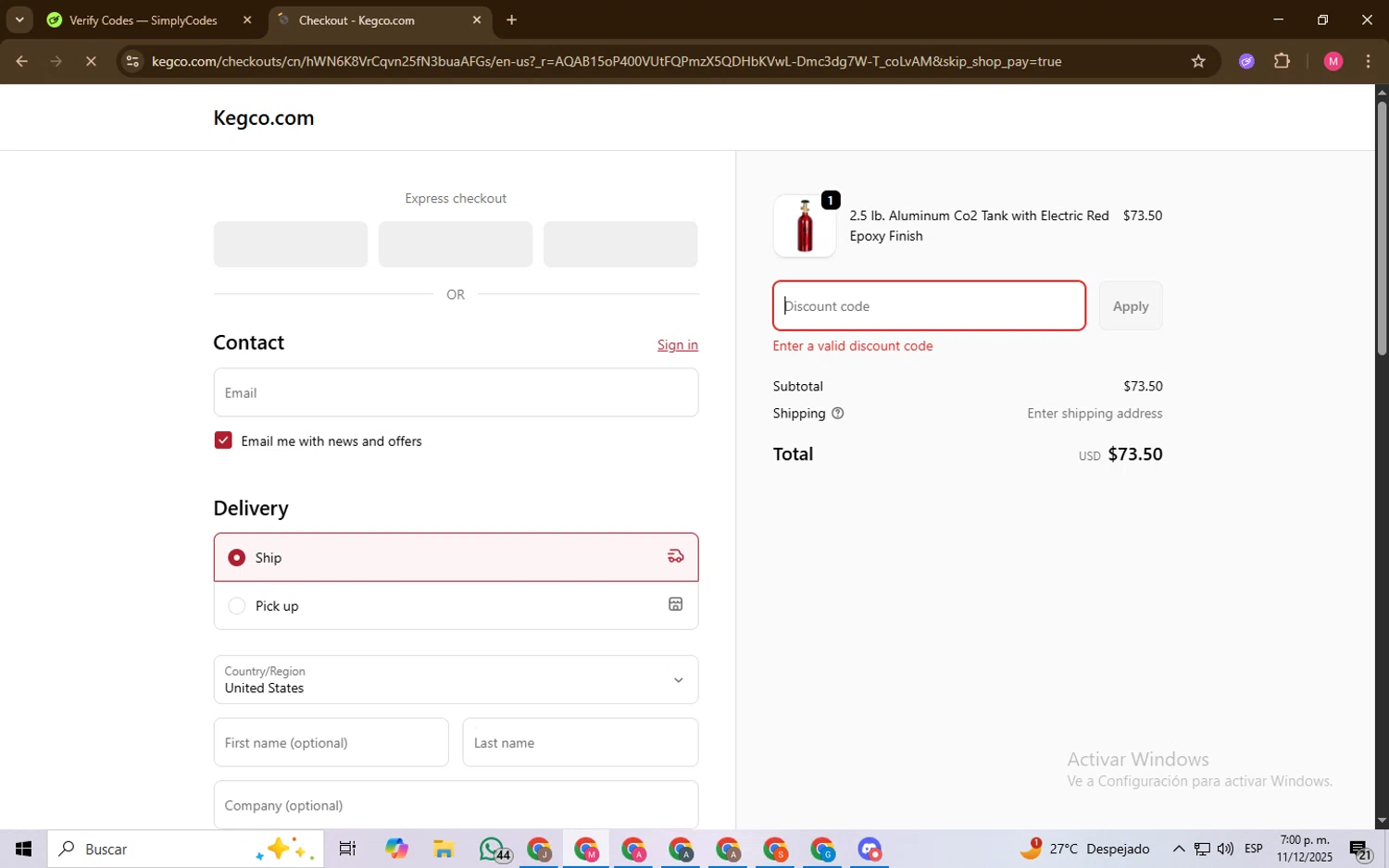 EKRCOVER discount code screenshot showing code MOTHER applied at EKRCOVER checkout page. Uploaded by SimplyCodes community member BargainGenius8397 on Dec 11, 2025
