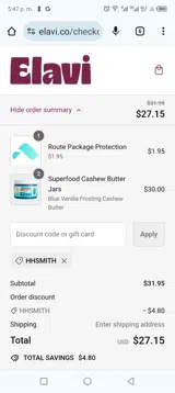 Hhsmith coupon verification screenshot