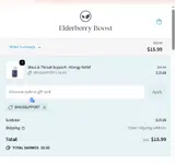 SINUSSUPPORT coupon verification screenshot