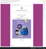 BacktoSchool coupon verification screenshot
