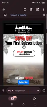 Firstsub coupon verification screenshot