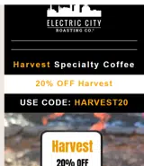 HARVEST20 coupon verification screenshot