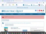 Electric Quilt coupon verification screenshot