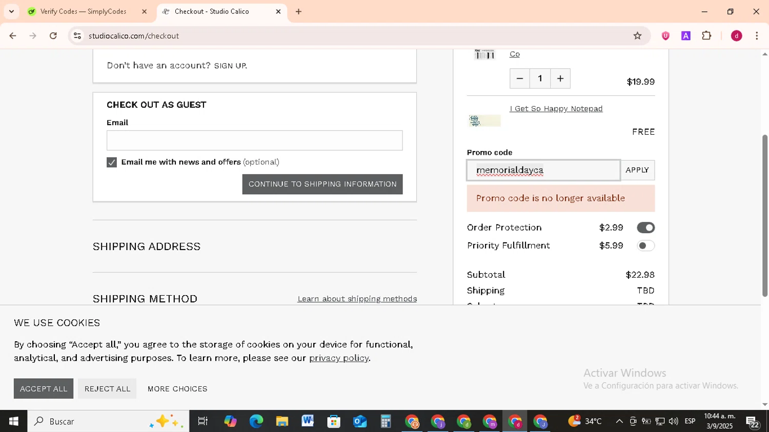 Electric Ride Co. discount code screenshot showing code FLASH5 applied at Electric Ride Co. checkout page. Uploaded by SimplyCodes community member BudgetMonarch8952 on Sep 3, 2025