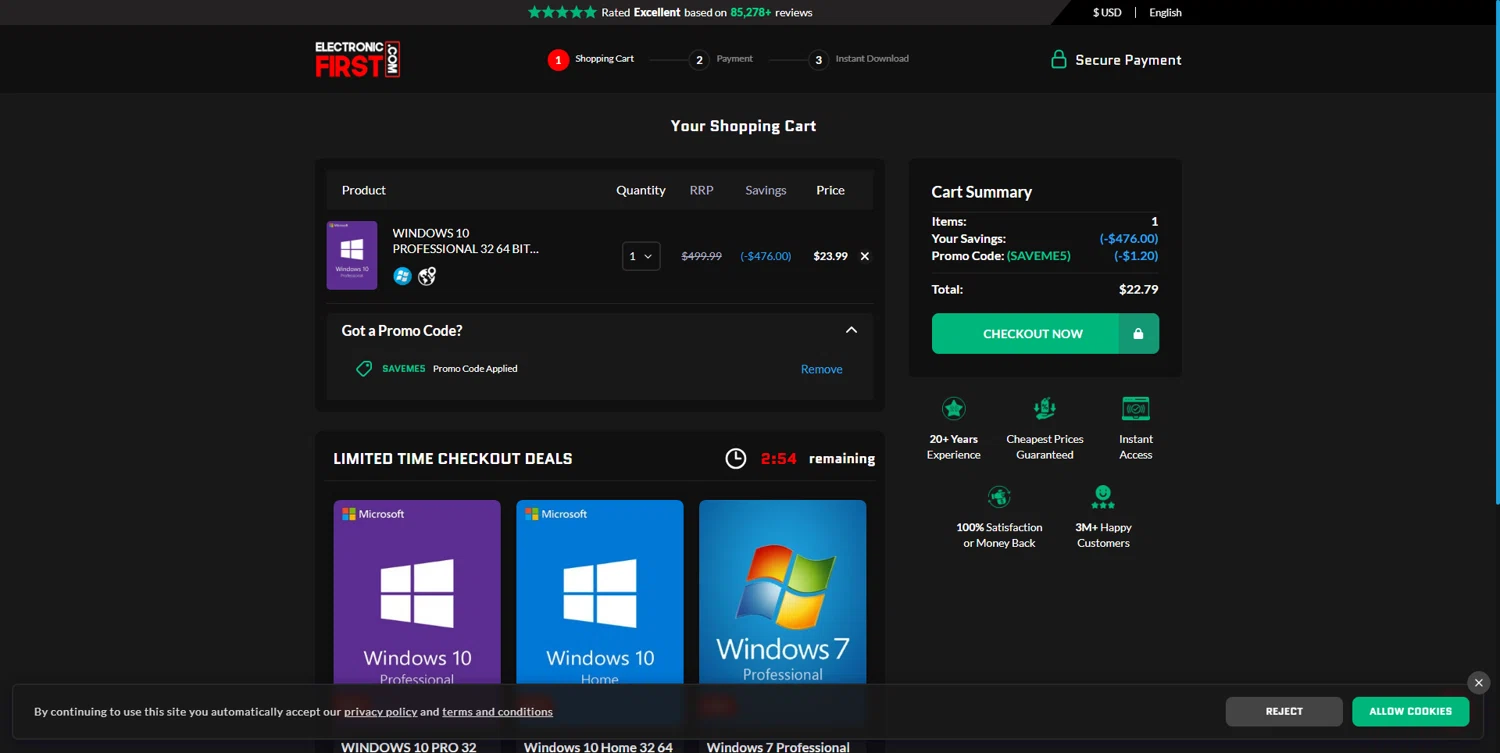 Electronic First Promo Code Wallpaper For Desktop