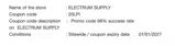 20LPI coupon verification screenshot