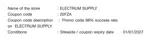 20FZA coupon verification screenshot