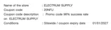 20NFU coupon verification screenshot
