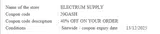 20GASH coupon verification screenshot
