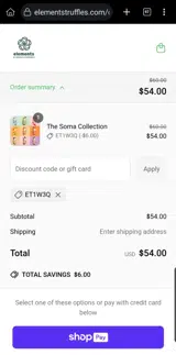 ET1W3Q coupon verification screenshot