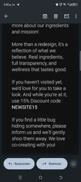 NEWSITE15 coupon verification screenshot