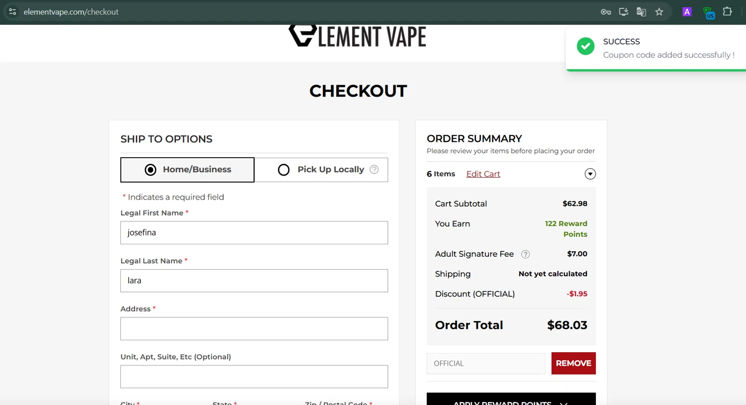 Element Vape Coupon Codes 30 Off December 2024