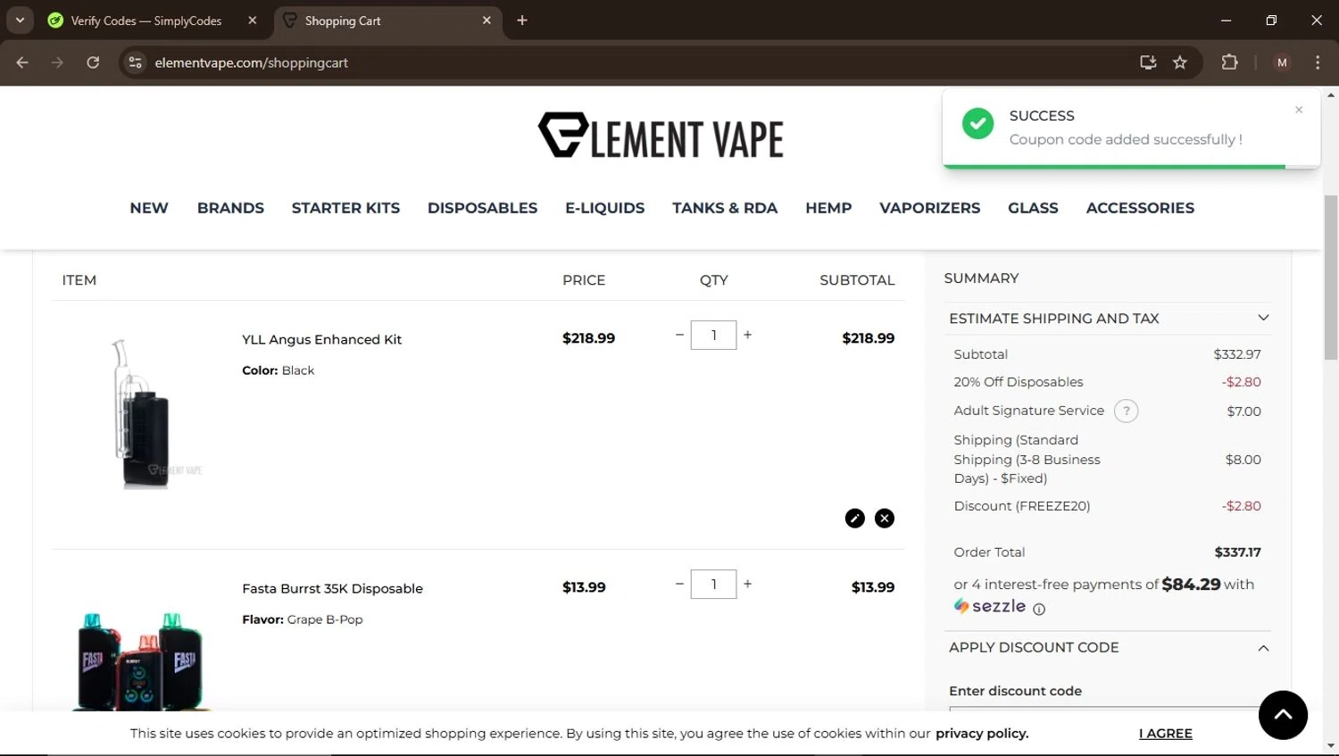 Element Vape Coupon Codes 30 Off December 2024