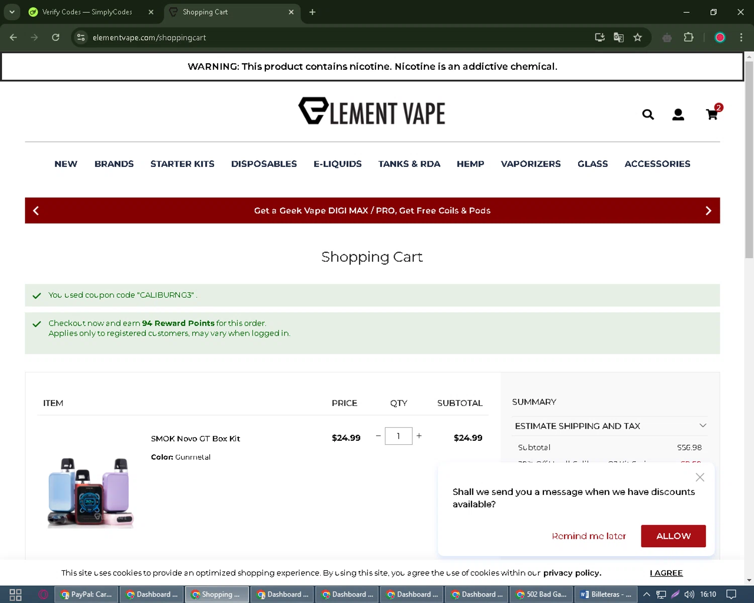 Element Vape Shipping 70% OFF Element Vape Coupon Code & Discount Code