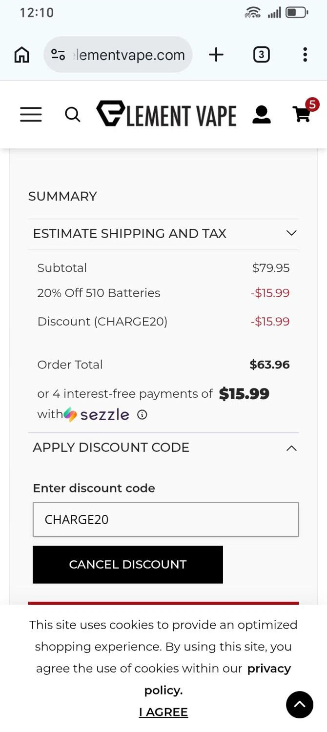Element Vape Promo Codes