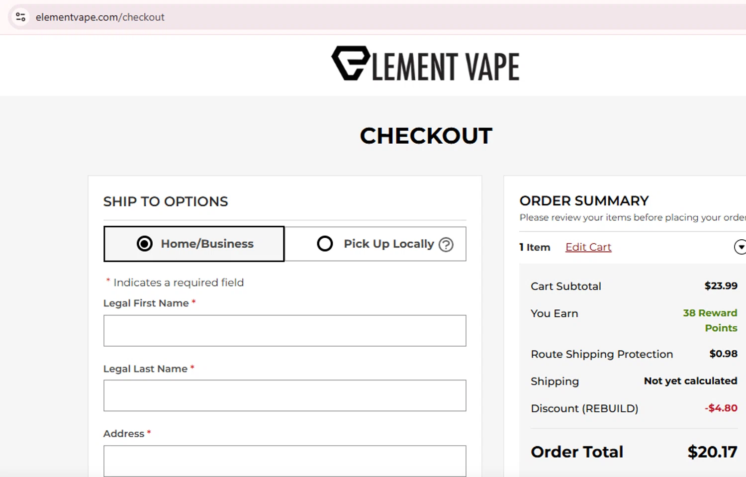 Element Vape Promo Codes