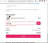 WINGMAN coupon verification screenshot