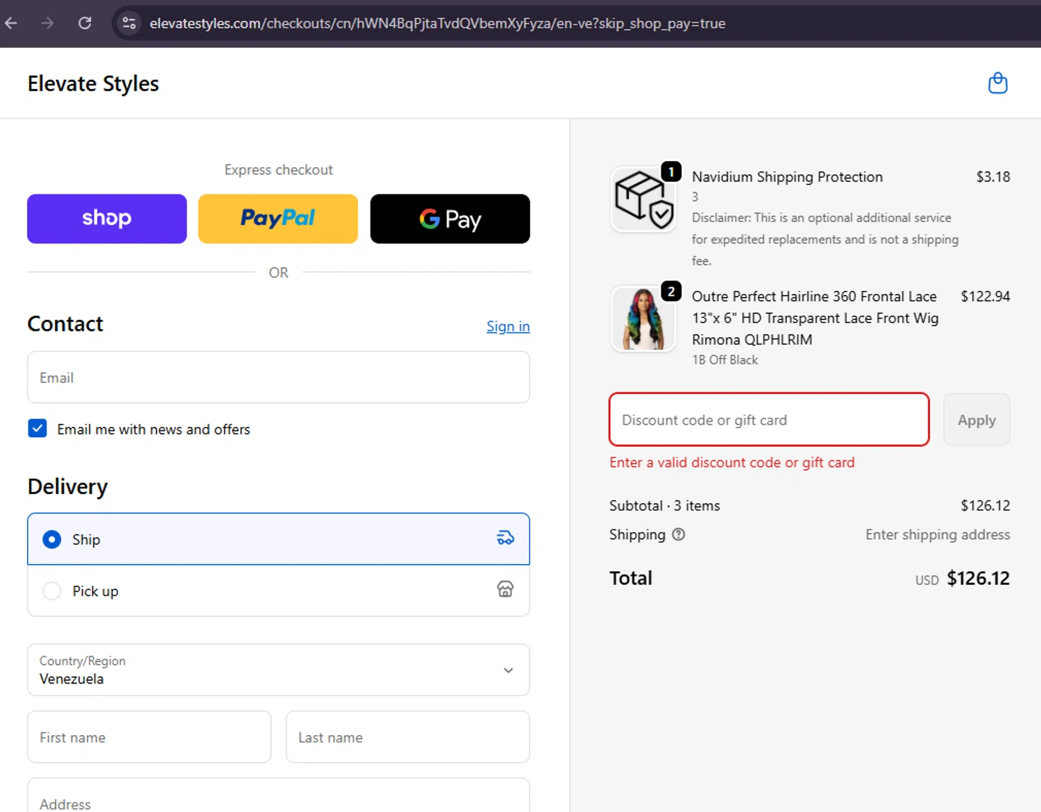 Elevate Styles discount code screenshot showing code TAKE10 applied at Elevate Styles checkout page. Uploaded by SimplyCodes community member MoneySage8222 on Oct 16, 2025