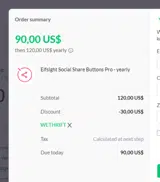WETHRIFT coupon verification screenshot