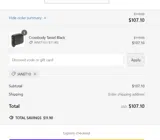 JANET10 coupon verification screenshot