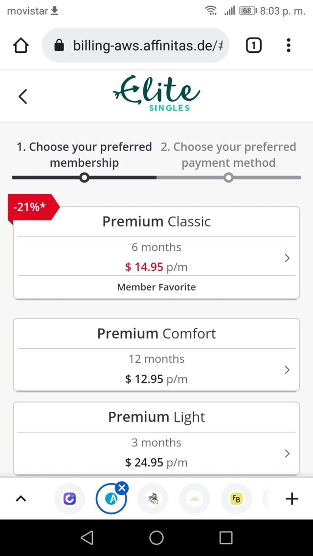 Elite Singles checkout page showing Elite Singles promo code box | Screenshot taken by SimplyCodes community member on Feb 2, 2022
