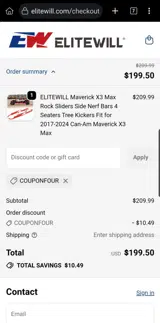 Elitewill coupon verification screenshot