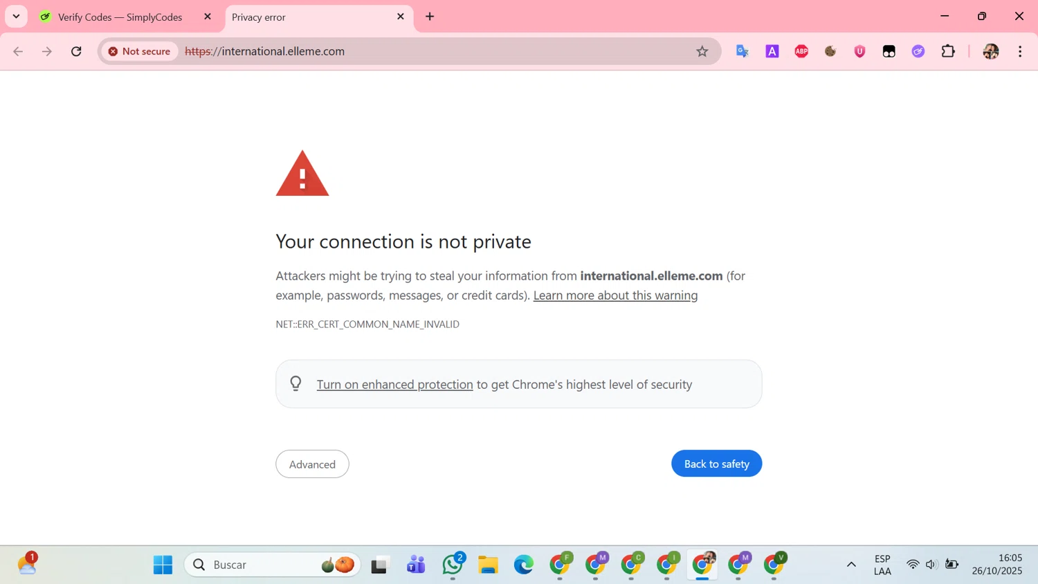 Elleme discount code screenshot showing code BONJOUR10 applied at Elleme checkout page. Uploaded by SimplyCodes community member Susejprimera on Oct 26, 2025