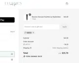 GIFT15 coupon verification screenshot