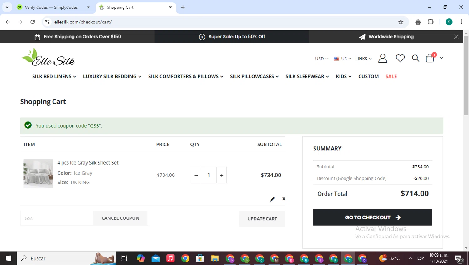 how to use Elle Silk coupons